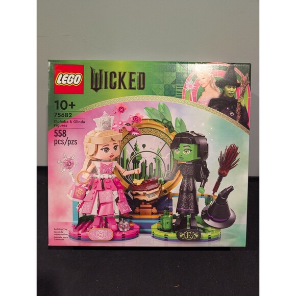 LEGO Wicked Elphaba & Glinda Figures 75682 (558 pcs) – New/Sealed Box - Picture 2 of 6